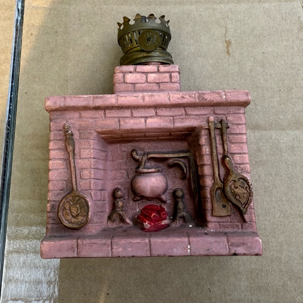 Vintage Pink Fireplace Wall Decor